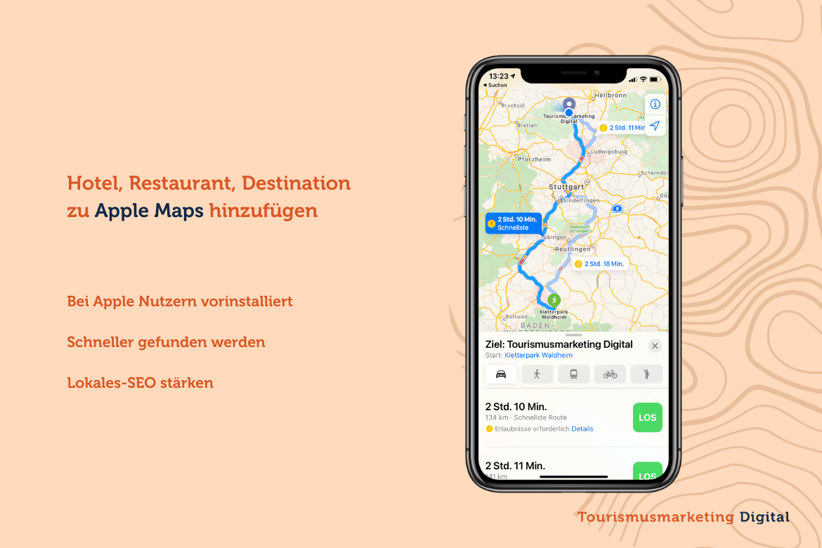 Apple Maps Eintrag für Hotels, Restaurants und Unternehmen hinzufügen